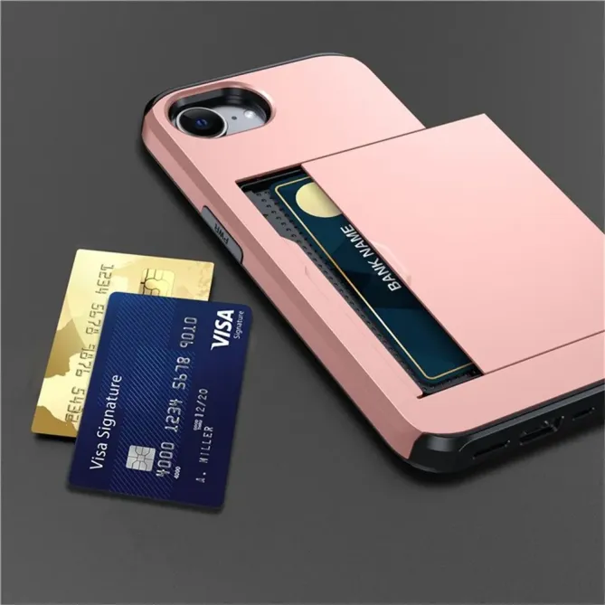 Coque iPhone 17e / 16e Antichoc avec Porte-Carte Coulissant