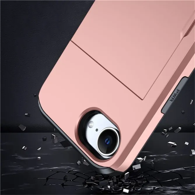 Coque iPhone 17e / 16e Antichoc avec Porte-Carte Coulissant