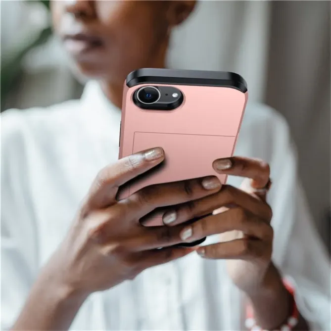 Coque iPhone 17e / 16e Antichoc avec Porte-Carte Coulissant