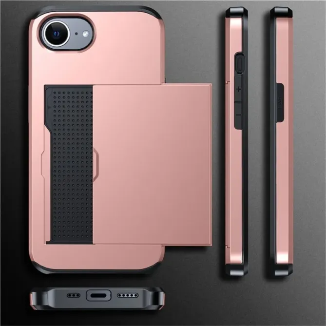 Coque iPhone 17e / 16e Antichoc avec Porte-Carte Coulissant