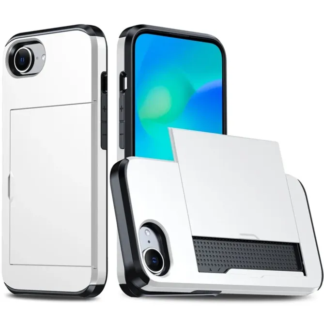 Coque iPhone 17e / 16e Antichoc avec Porte-Carte Coulissant
