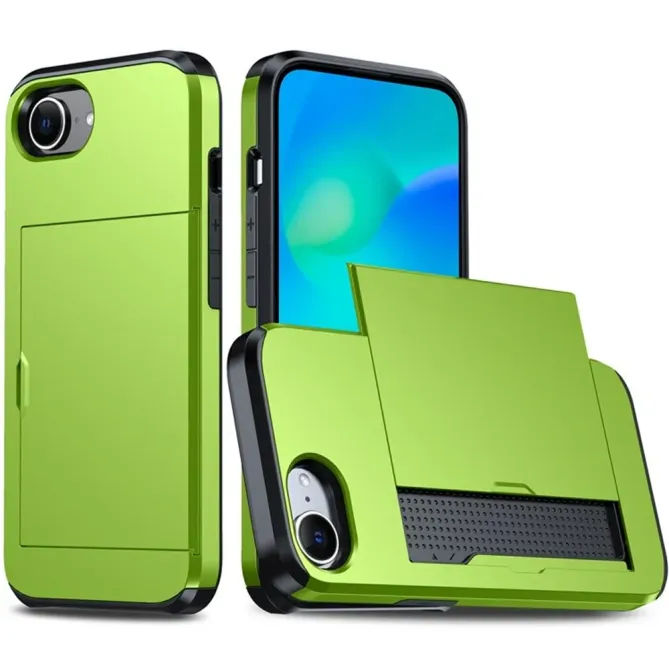 Coque iPhone 17e / 16e Antichoc avec Porte-Carte Coulissant