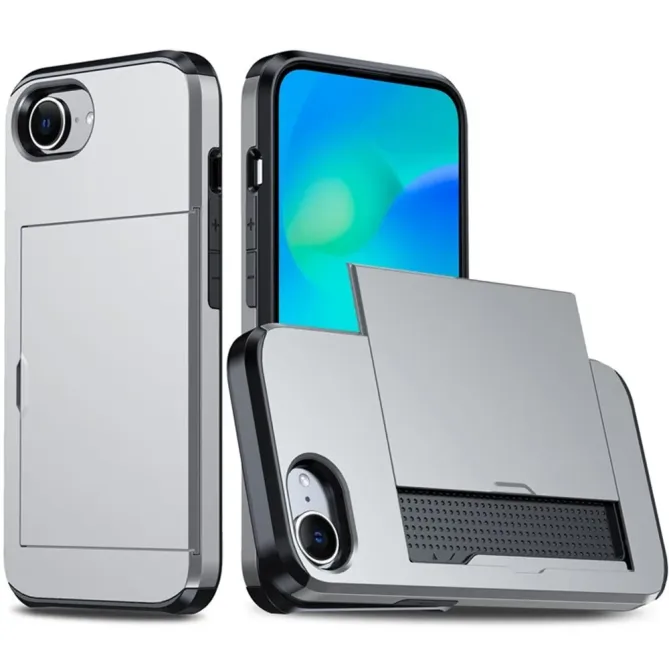 Coque iPhone 17e / 16e Antichoc avec Porte-Carte Coulissant