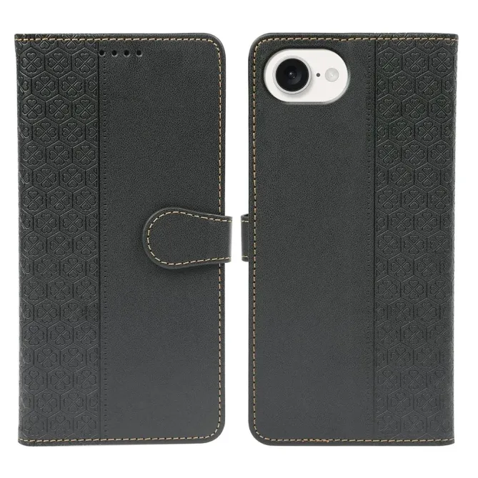 Housse iPhone 17e / 16e Coeurs Design Trèfle