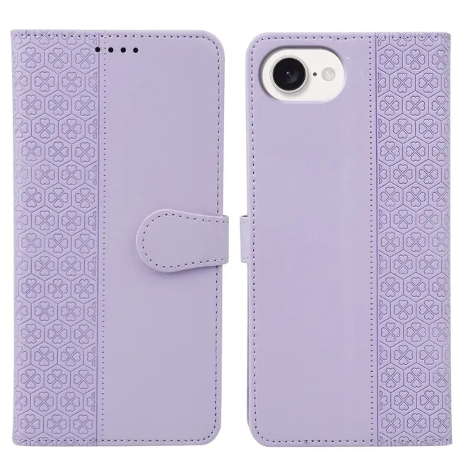 Housse iPhone 17e / 16e Coeurs Design Trèfle