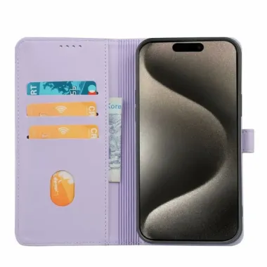Housse iPhone 17e / 16e Coeurs Design Trèfle Violet clair - photo 27
