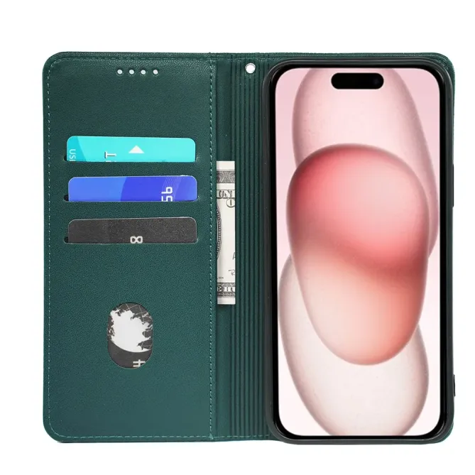 Flip Cover iPhone 17e / 16e Coeurs Design Trèfle