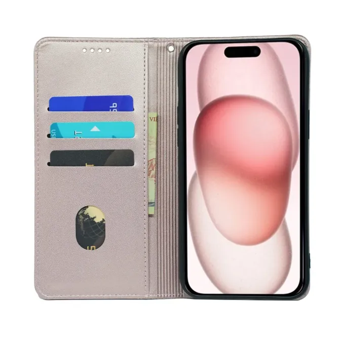 Flip Cover iPhone 17e / 16e Coeurs Design Trèfle