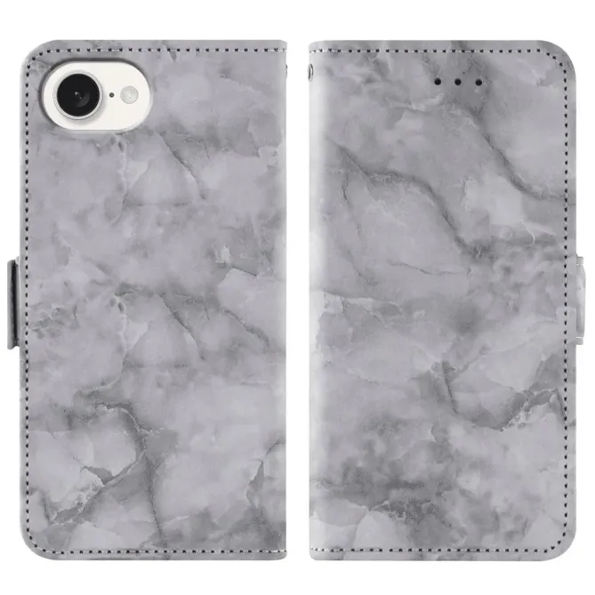 Housse iPhone 17e / 16e Motif Marbre avec Dragonne