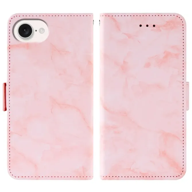 Housse iPhone 17e / 16e Motif Marbre avec Dragonne