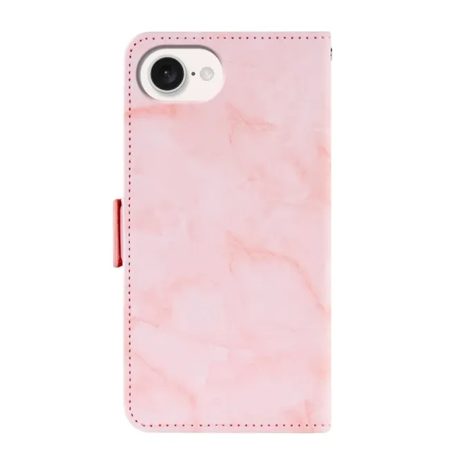 Housse iPhone 17e / 16e Motif Marbre avec Dragonne