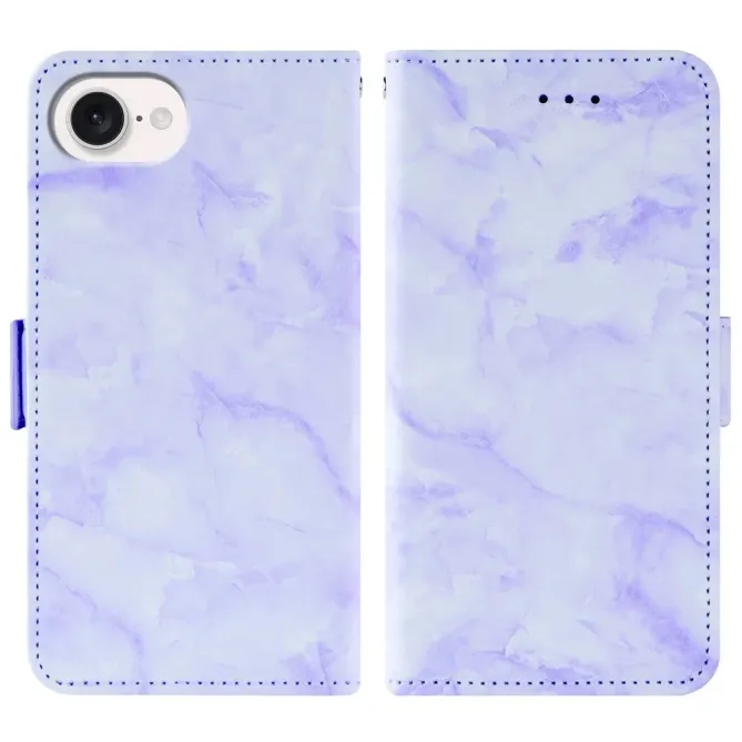Housse iPhone 17e / 16e Motif Marbre avec Dragonne