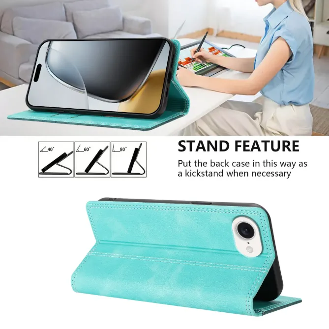 Housse iPhone 17e / 16e Bicolore Effet Cuir avec Blocage RFID