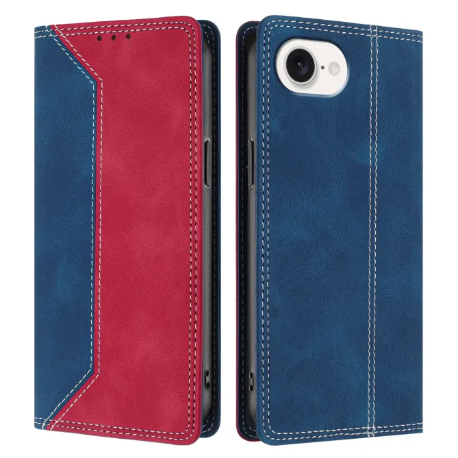 Housse iPhone 17e / 16e Bicolore Effet Cuir avec Blocage RFID