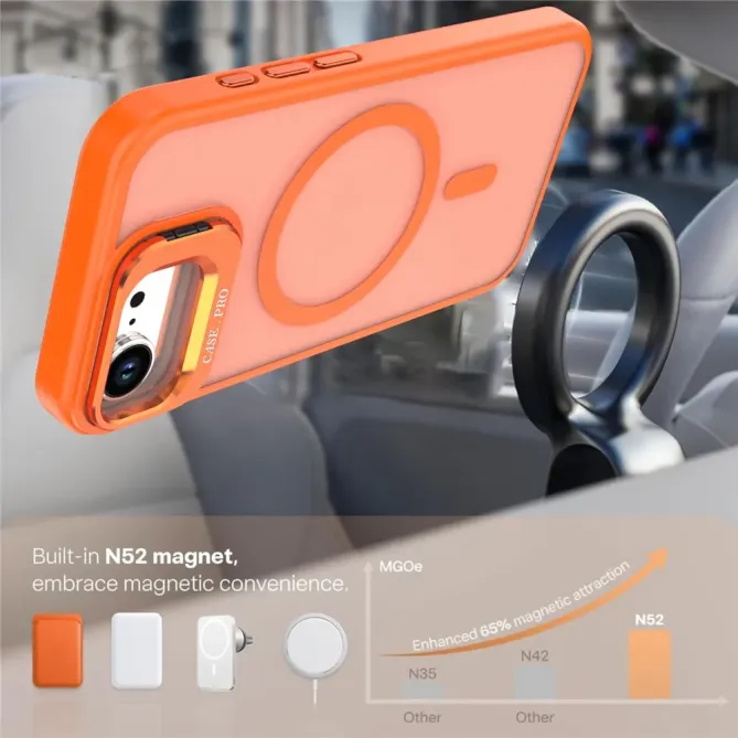 Coque iPhone 17e / 16e Magnétique avec Support Caméra Amovible