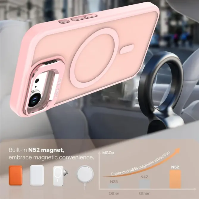 Coque iPhone 17e / 16e Magnétique avec Support Caméra Amovible