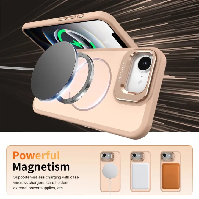 Coque iPhone 17e / 16e MagSafe Antichoc avec Support Caméra