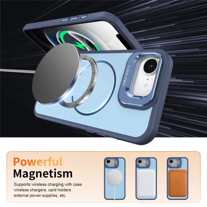 Coque iPhone 17e / 16e MagSafe Antichoc avec Support Caméra