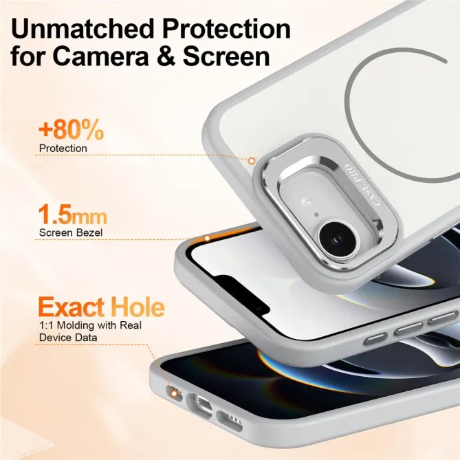 Coque iPhone 17e / 16e MagSafe Antichoc avec Support Caméra