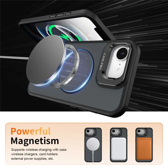 Coque iPhone 17e / 16e MagSafe Antichoc avec Support Caméra