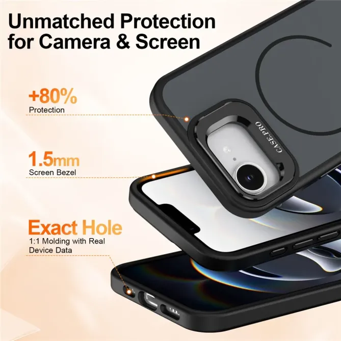 Coque iPhone 17e / 16e MagSafe Antichoc avec Support Caméra