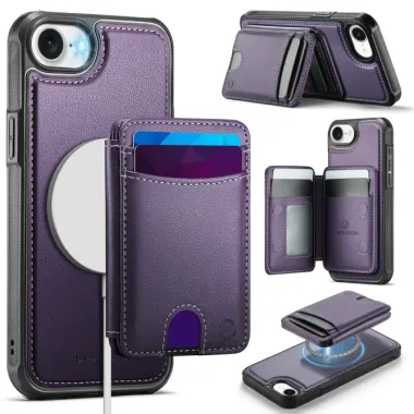 Coque iPhone 17e / 16e J10 Magnétique avec Porte-Carte Détachable