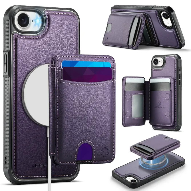 Coque iPhone 17e / 16e J10 Magnétique avec Porte-Carte Détachable