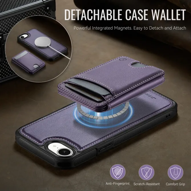Coque iPhone 17e / 16e J10 Magnétique avec Porte-Carte Détachable