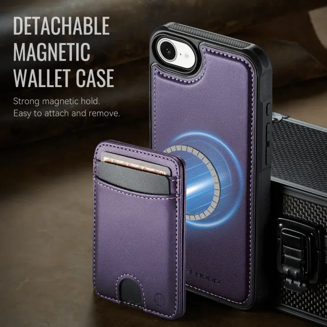 Coque iPhone 17e / 16e J10 Magnétique avec Porte-Carte Détachable