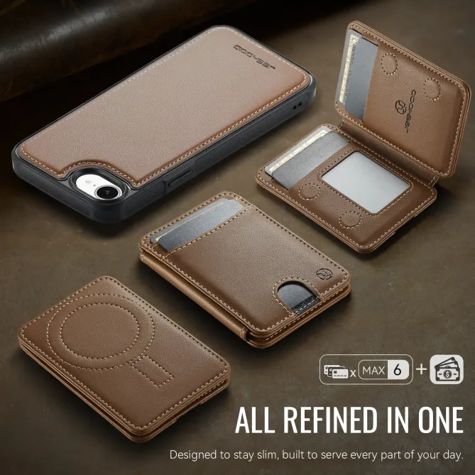 Coque iPhone 17e / 16e J10 Magnétique avec Porte-Carte Détachable