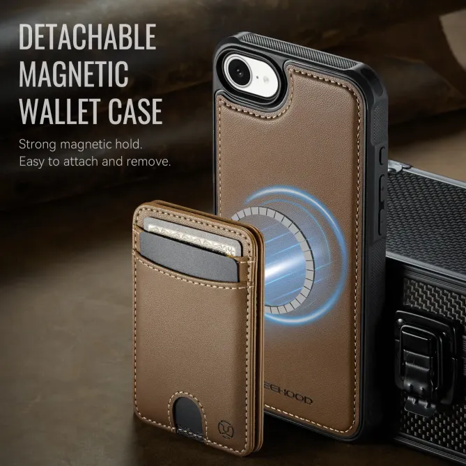 Coque iPhone 17e / 16e J10 Magnétique avec Porte-Carte Détachable