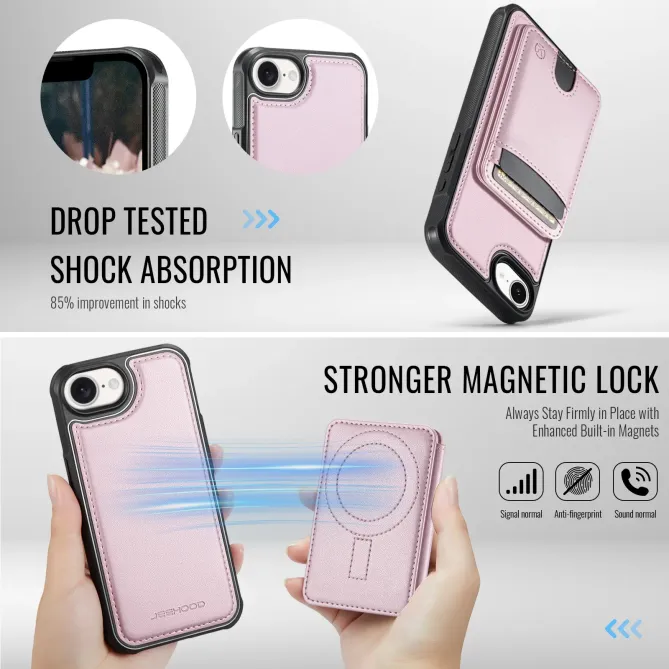 Coque iPhone 17e / 16e J10 Magnétique avec Porte-Carte Détachable