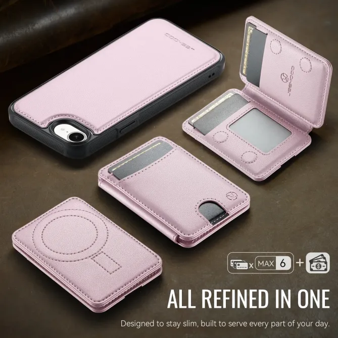 Coque iPhone 17e / 16e J10 Magnétique avec Porte-Carte Détachable