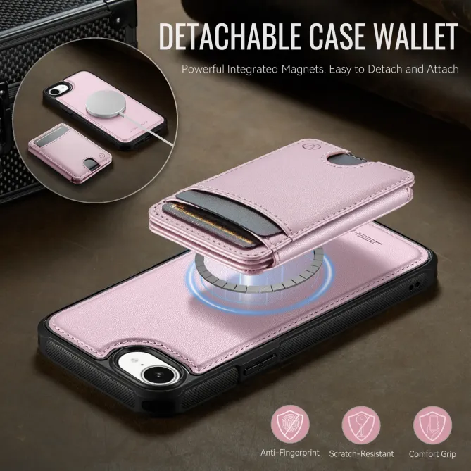 Coque iPhone 17e / 16e J10 Magnétique avec Porte-Carte Détachable