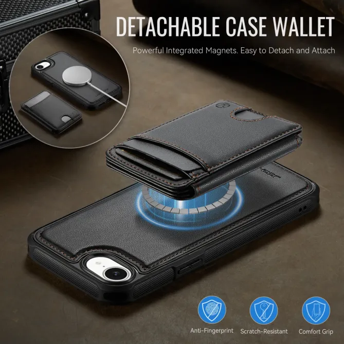 Coque iPhone 17e / 16e J10 Magnétique avec Porte-Carte Détachable