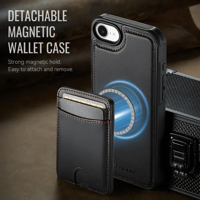 Coque iPhone 17e / 16e J10 Magnétique avec Porte-Carte Détachable