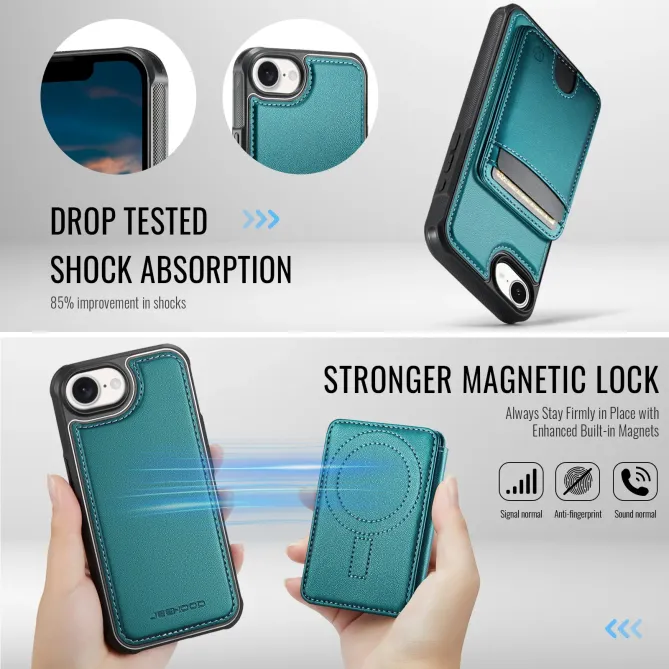 Coque iPhone 17e / 16e J10 Magnétique avec Porte-Carte Détachable