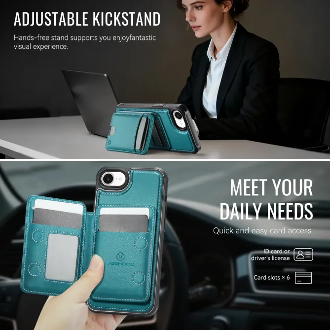 Coque iPhone 17e / 16e J10 Magnétique avec Porte-Carte Détachable