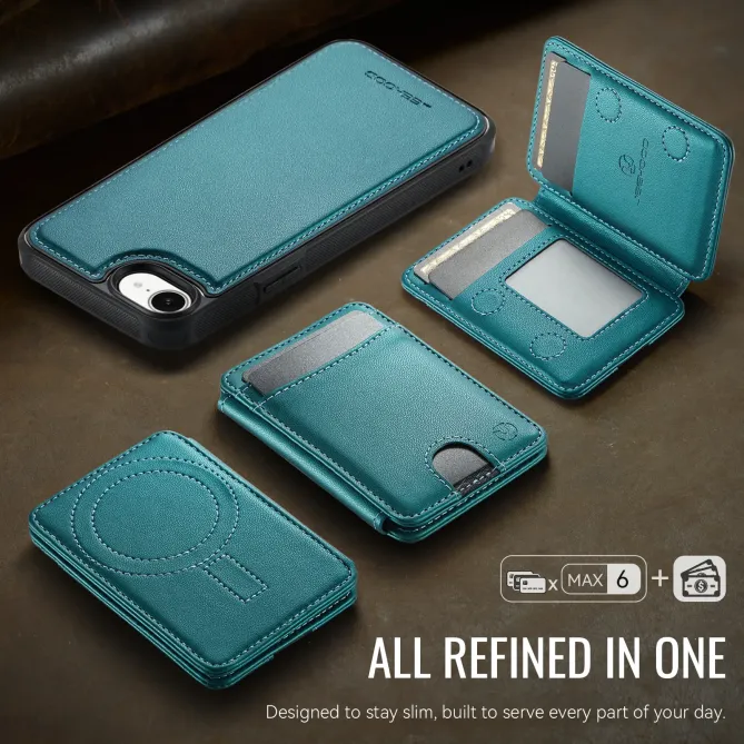 Coque iPhone 17e / 16e J10 Magnétique avec Porte-Carte Détachable