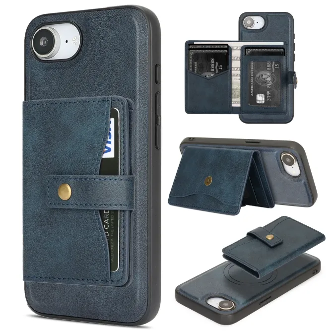 Coque iPhone 17e / 16e Magnétique Détachable avec Porte-Carte et Support