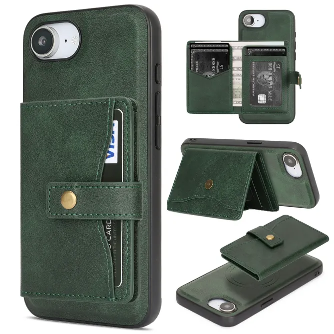 Coque iPhone 17e / 16e Magnétique Détachable avec Porte-Carte et Support