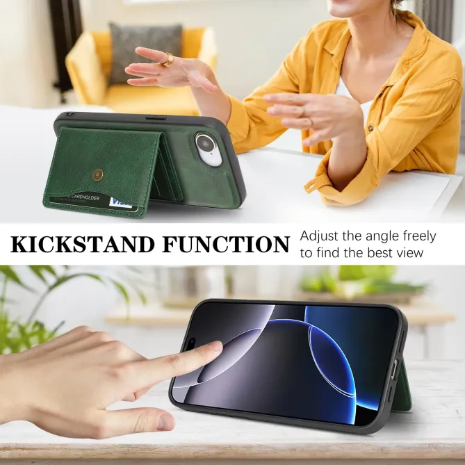 Coque iPhone 17e / 16e Magnétique Détachable avec Porte-Carte et Support