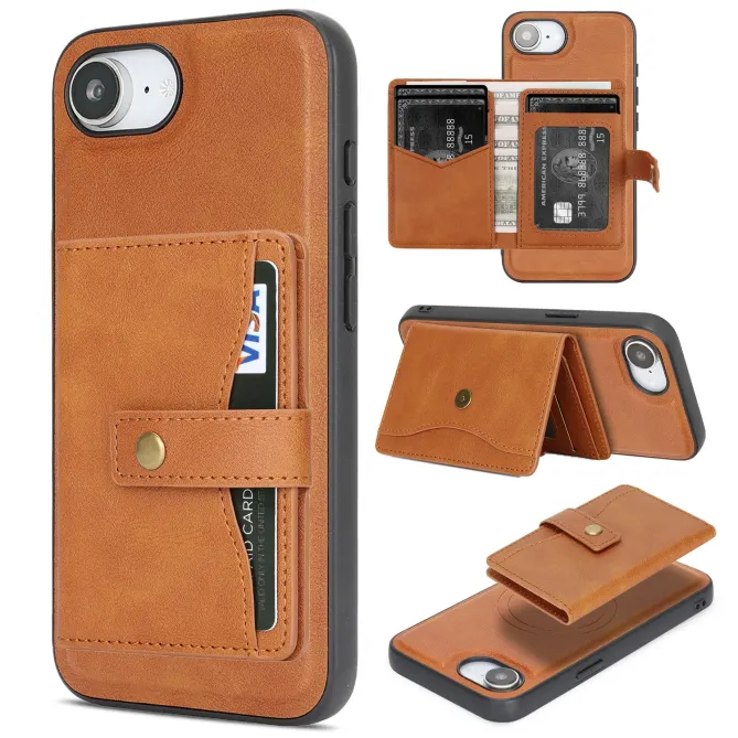 Coque iPhone 17e / 16e Magnétique Détachable avec Porte-Carte et Support