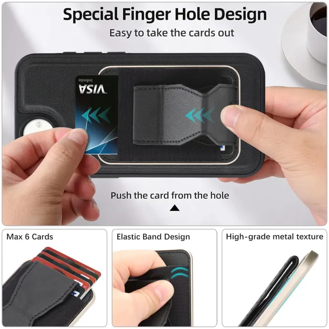 Coque iPhone 17e / 16e Modulaire ONYX | Portefeuille MagSafe