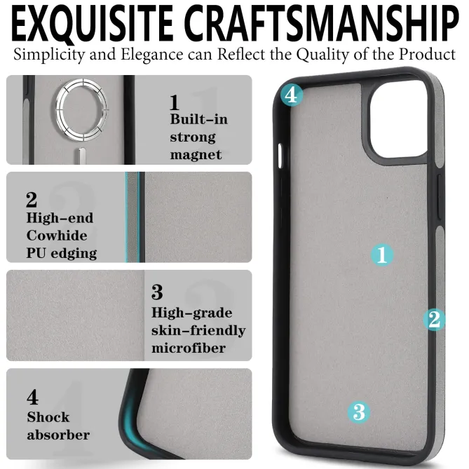 Coque iPhone 17e / 16e Modulaire ONYX | Portefeuille MagSafe