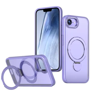 Coque iPhone 17e / 16e MagSafe Translucide LYRA | Anneau Rotatif