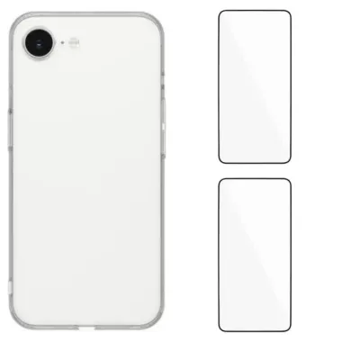 Pack Intégral iPhone 17e / 16e CRYSTAL | Coque & 2 Verres Trempés