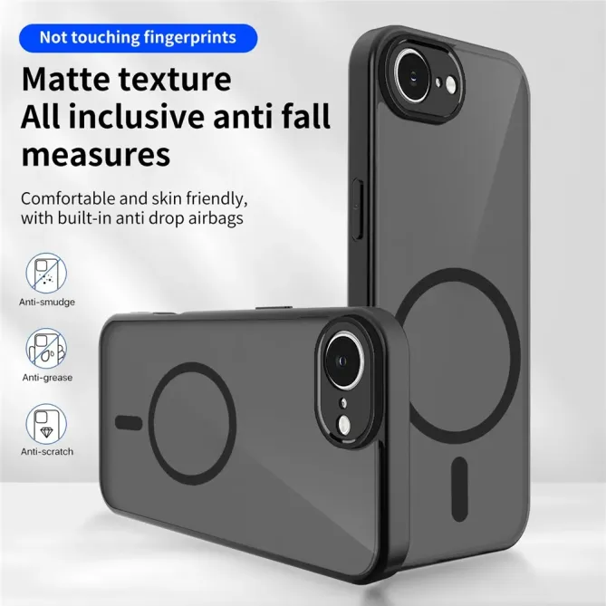 Coque iPhone 17e / 16e MagSafe Translucide VELVET | Skin-Touch