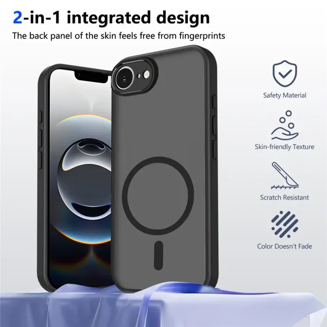 Coque iPhone 17e / 16e MagSafe Translucide VELVET | Skin-Touch