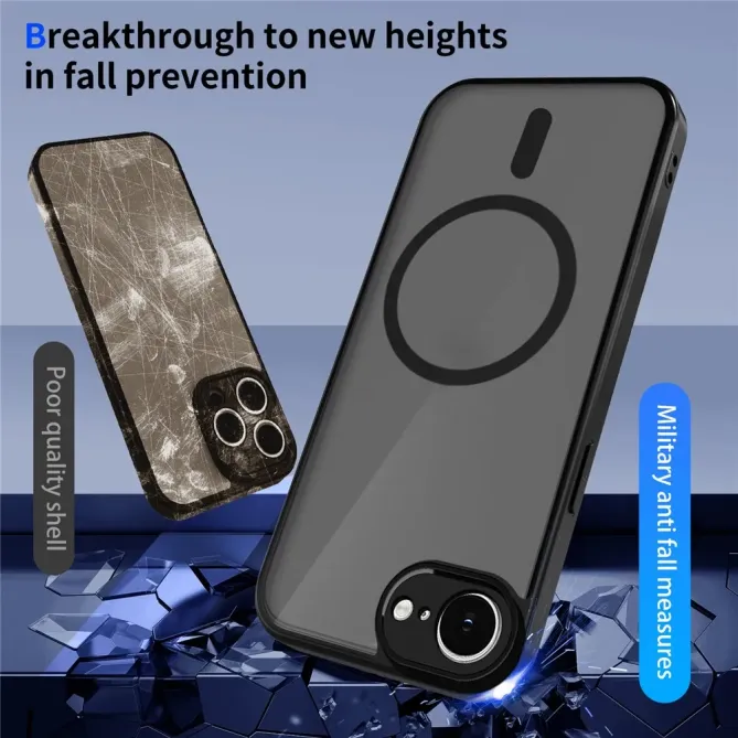 Coque iPhone 17e / 16e MagSafe Translucide VELVET | Skin-Touch